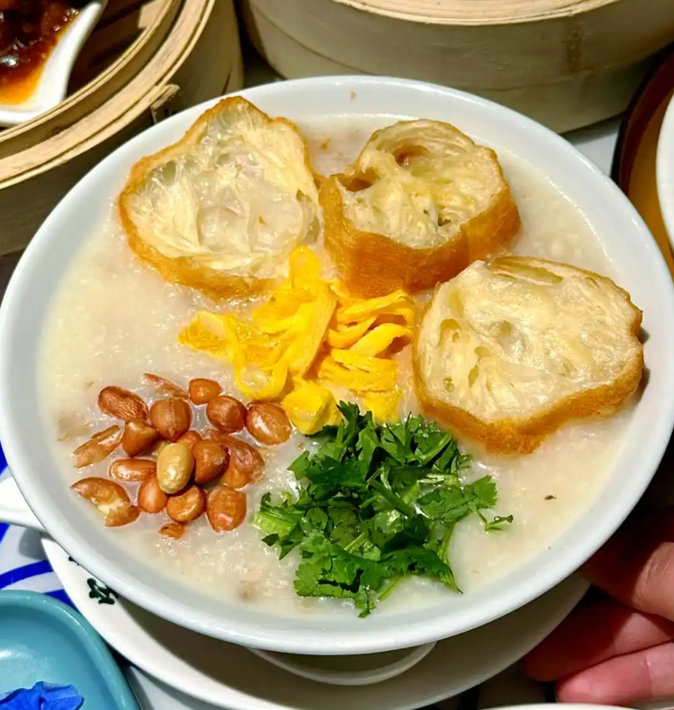 Congee with Youtiao (Fried Dough Sticks)