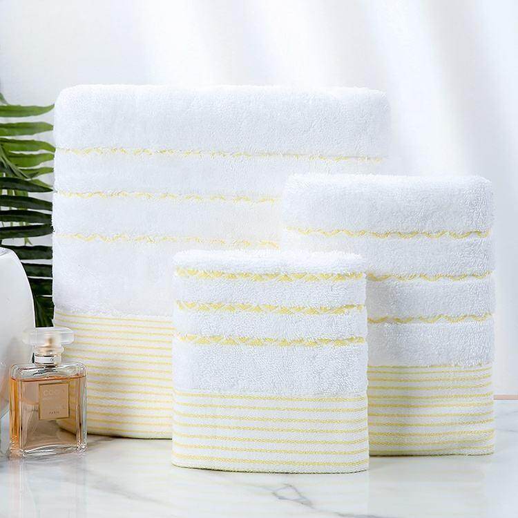 Golden Wedding Stripe Birthday Towel Souvenir - view 5