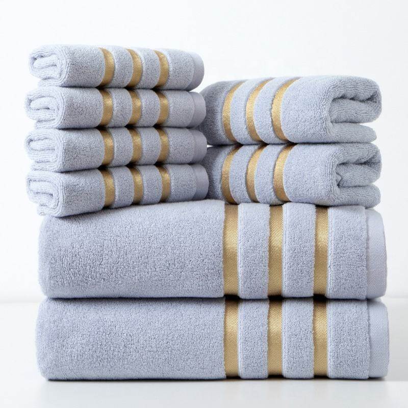 Golden Wedding Stripe Towel Souvenir - view 3