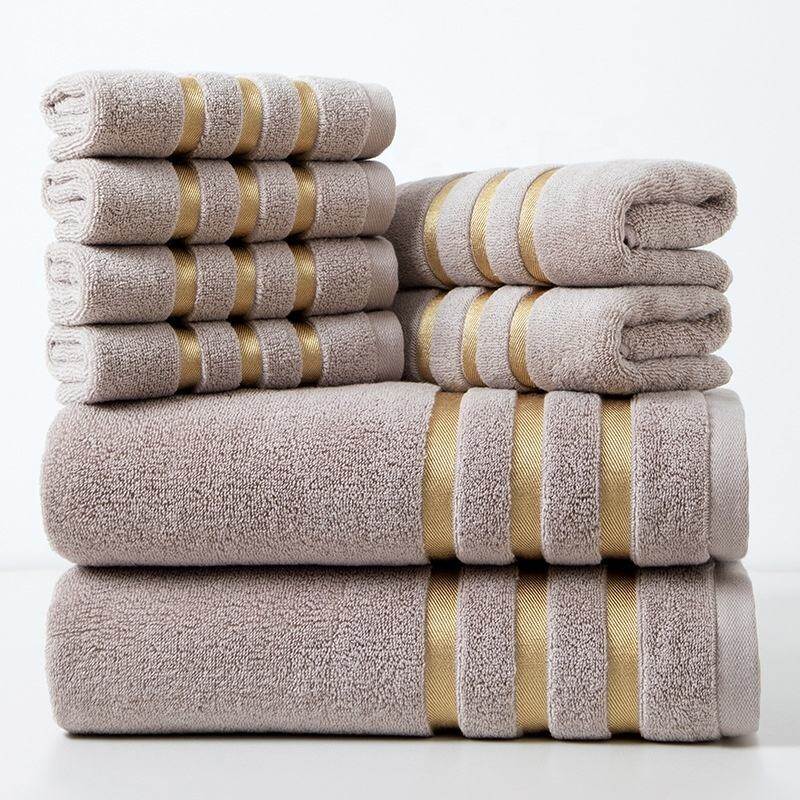 Golden Wedding Stripe Towel Souvenir - view 4