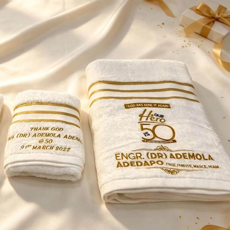 Luxury 50th Birthday Towel Souvenir Gift Set - view 1