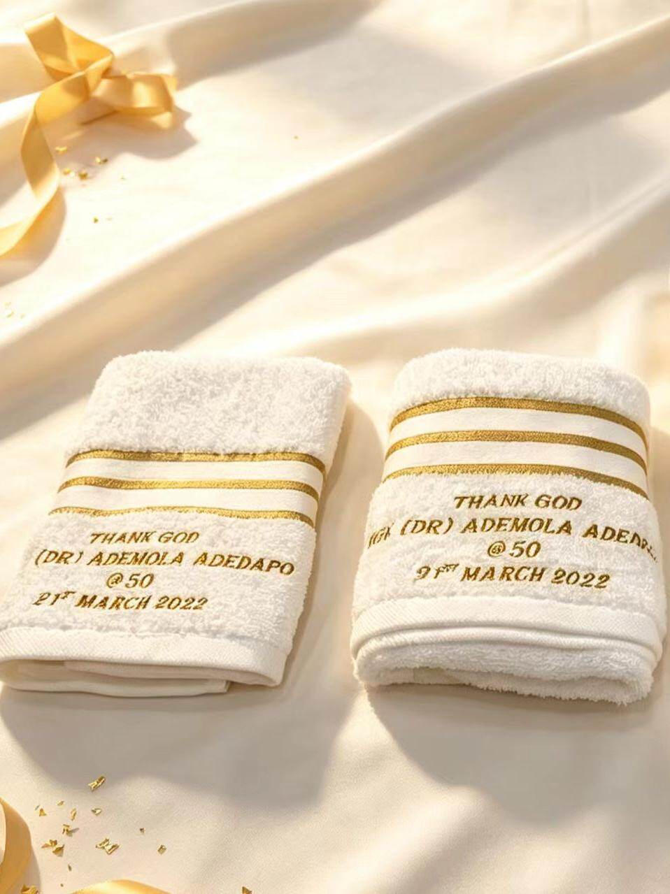 Luxury 50th Birthday Towel Souvenir Gift Set - view 3