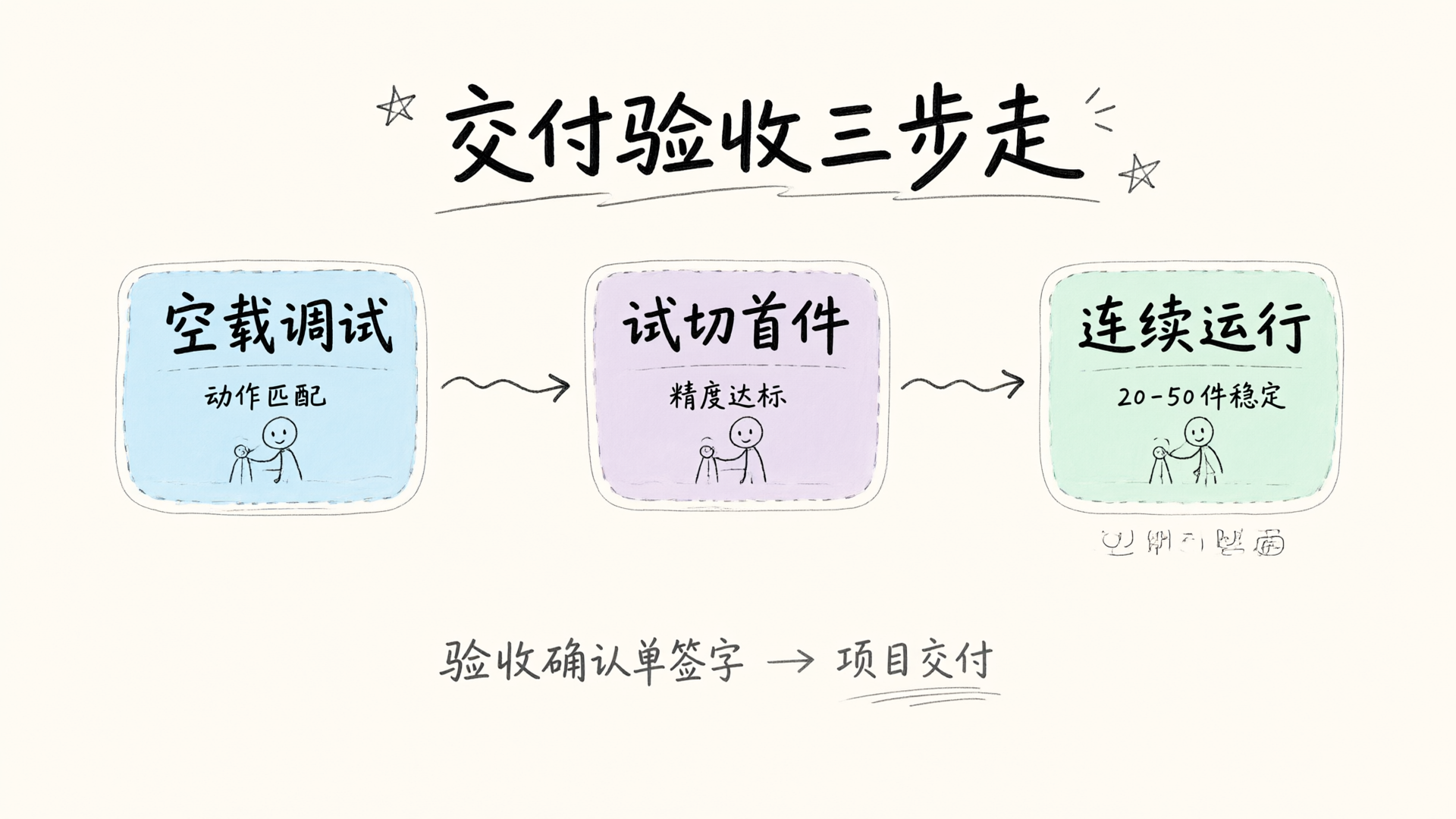 交付验收三步走流程图