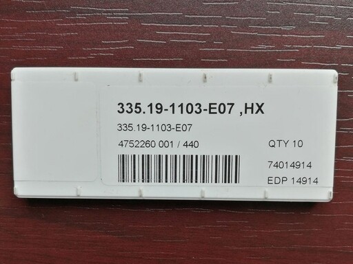 SECO刀片355.19-1103-E07 HX