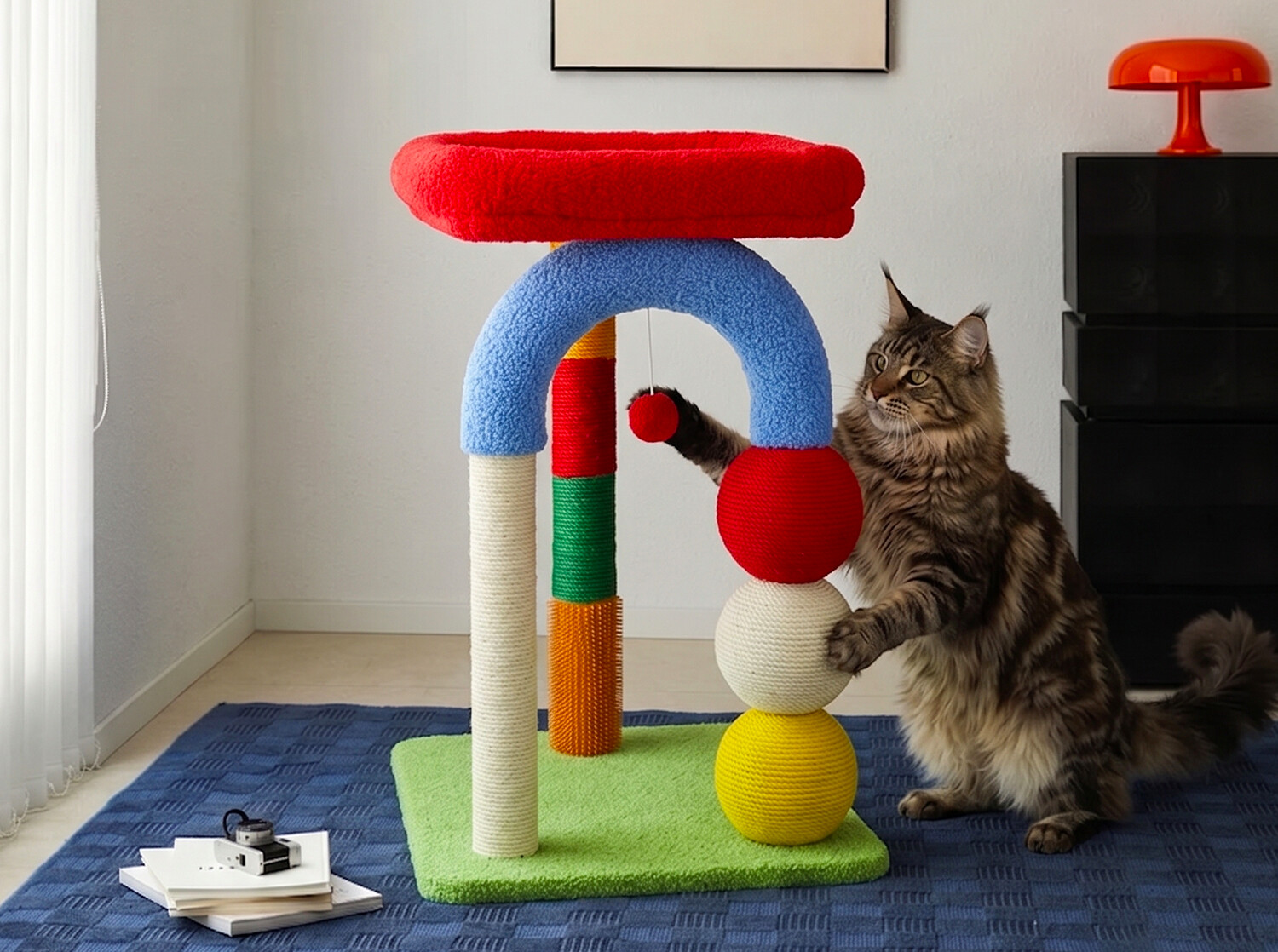 【MUWWW复古撞色猫爬架】