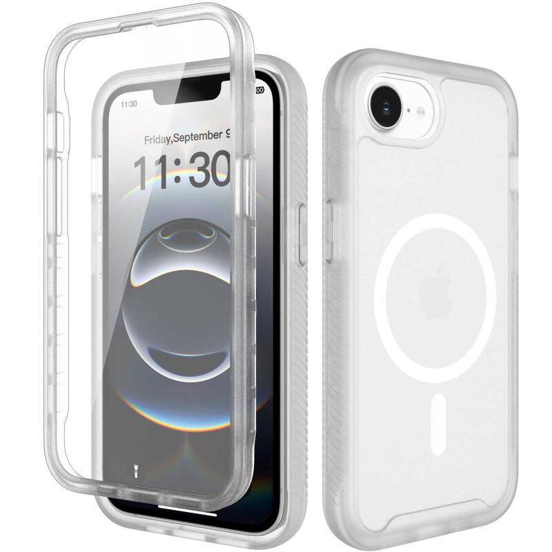 360° Matt MagSafe Case for iPhone 17e / iPhone 16e White