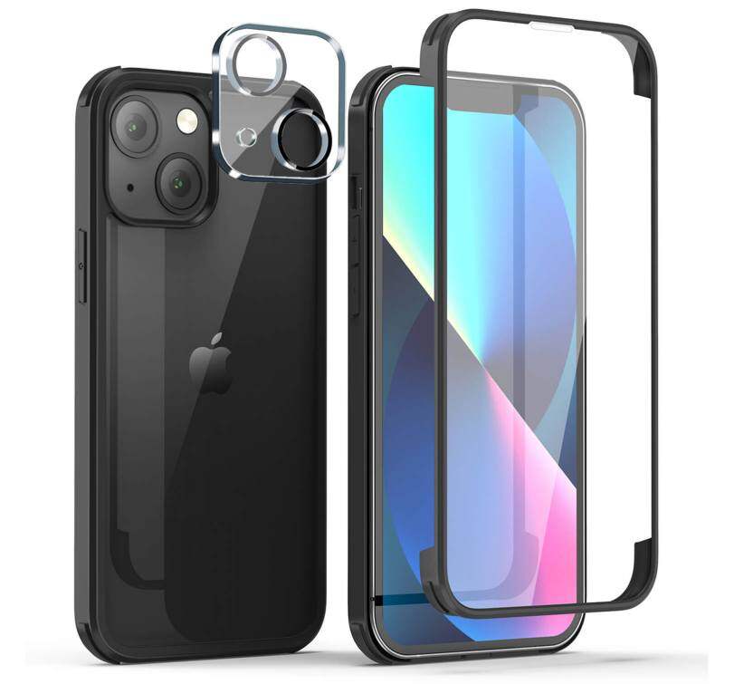 360° Case & Camera Protector for iPhone 13 – Black