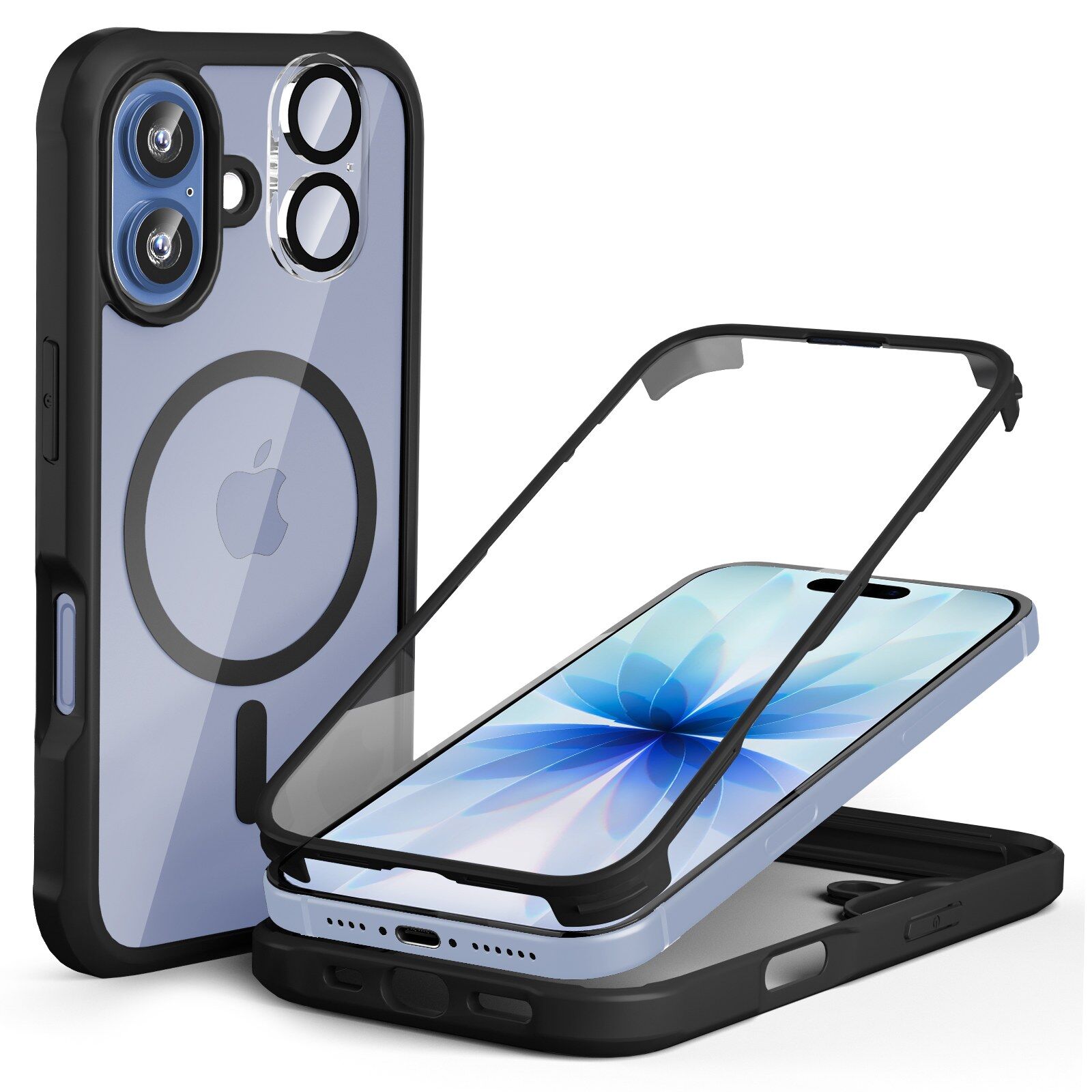 360° Mag Case & Camera Protector for iPhone 17 - Black