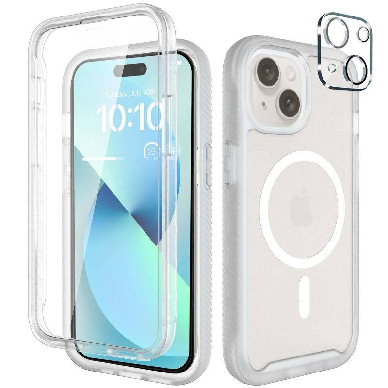 360° Matt Mag Case for iPhone 13 - White