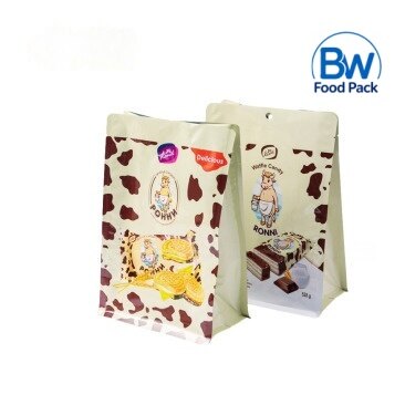 Candy and Biscuit Flat Bottom Bag
