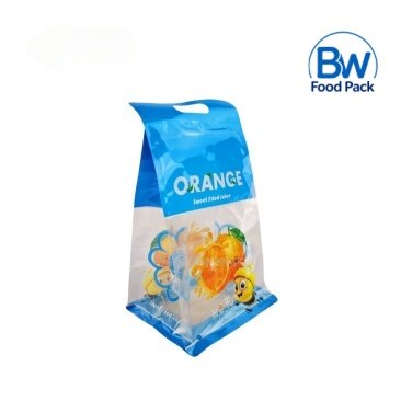 Fruit Flat Bottom Bag With Die-cut Handle