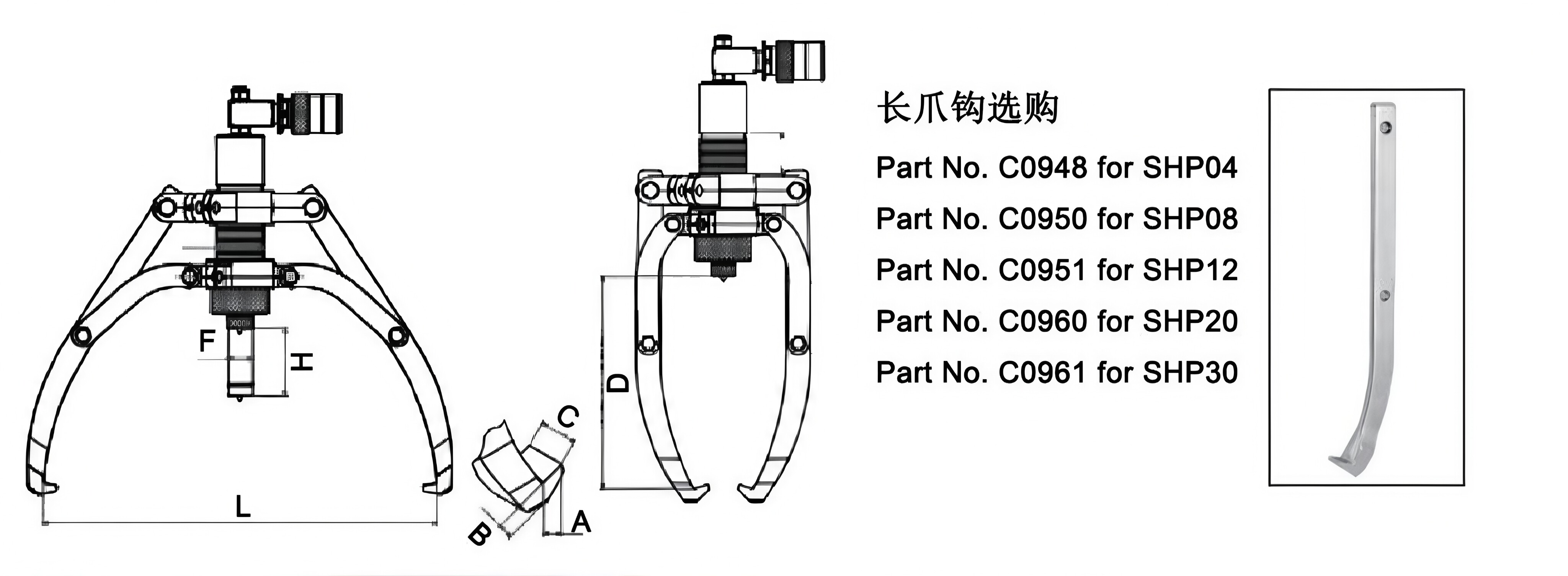 Selecting a Two-Jaw Hydraulic Puller with Long Hooks