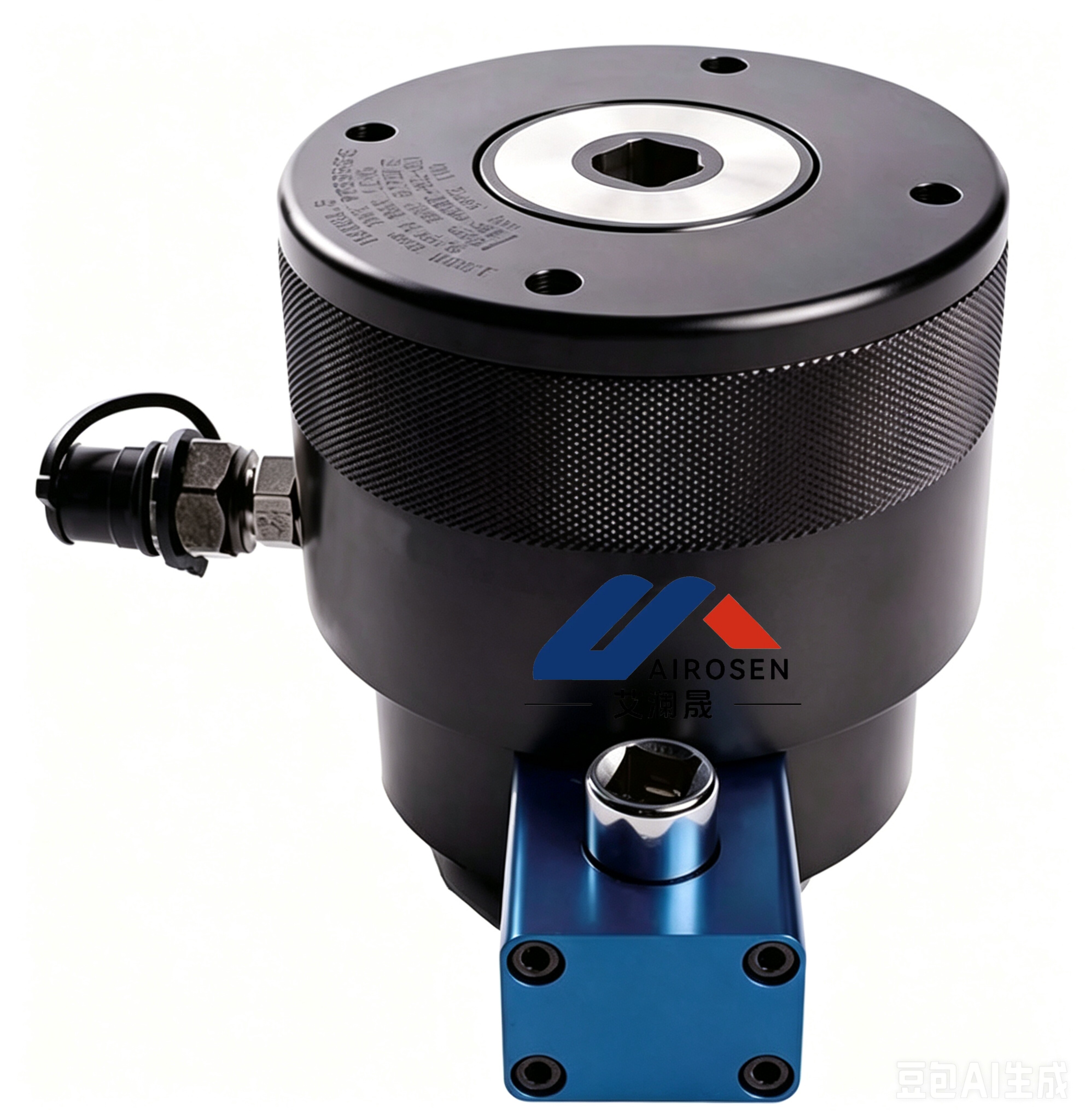 Single-stage self-resetting hydraulic tensioner with gear