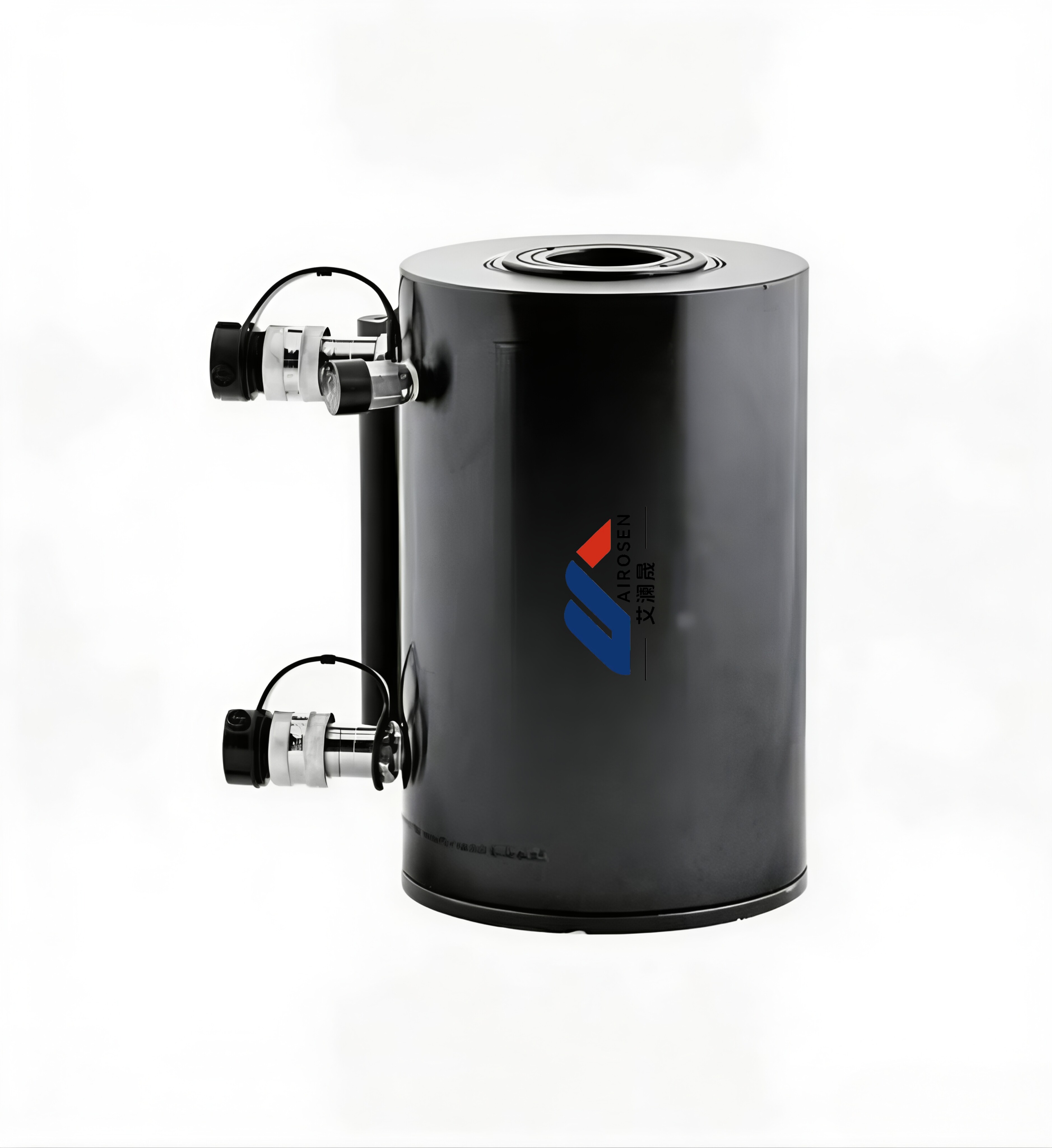 Flange-mounted hydraulic cylinder