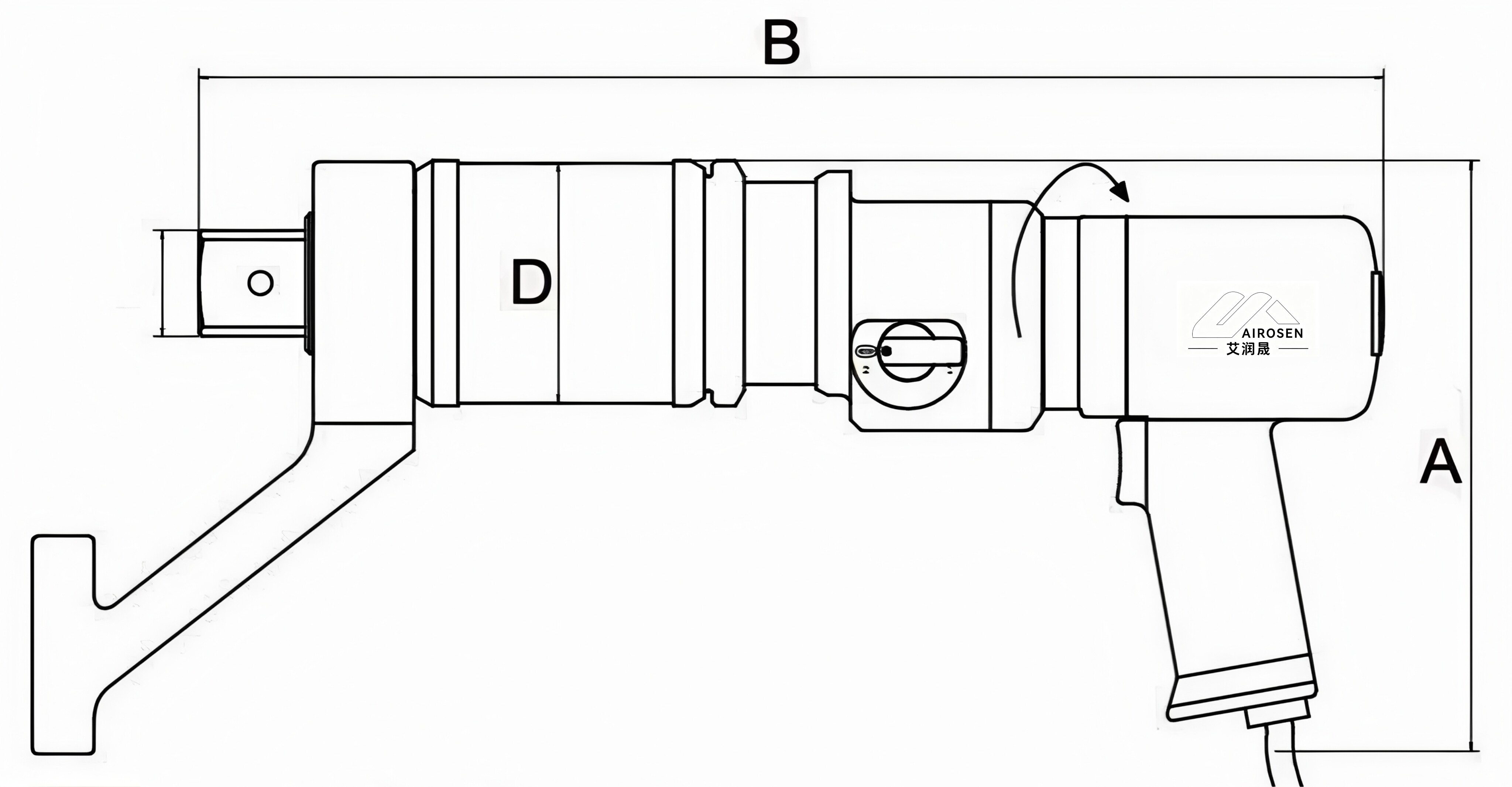 Pneumatic Torque Wrench Size Chart