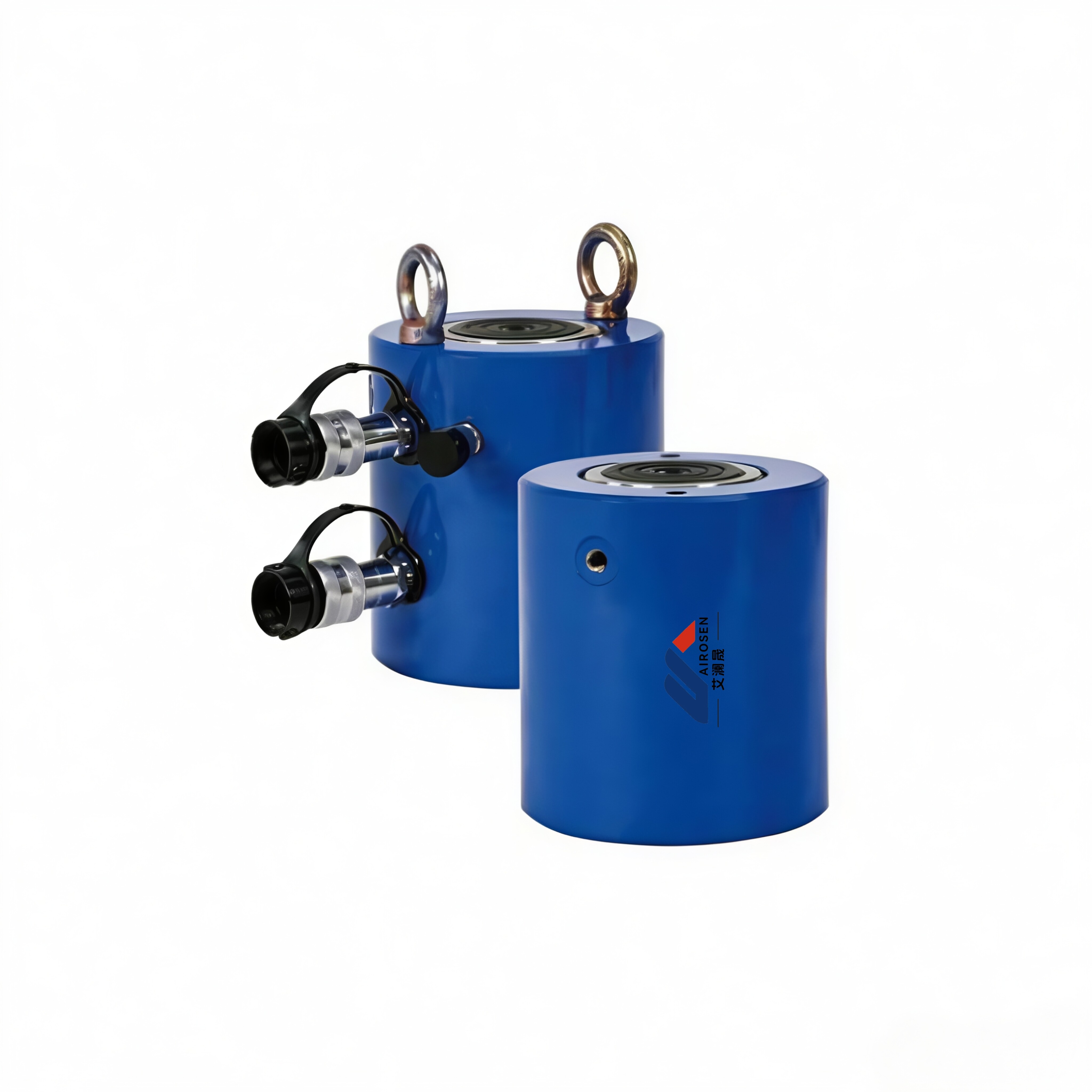 Double-acting high-tonnage hydraulic cylinder