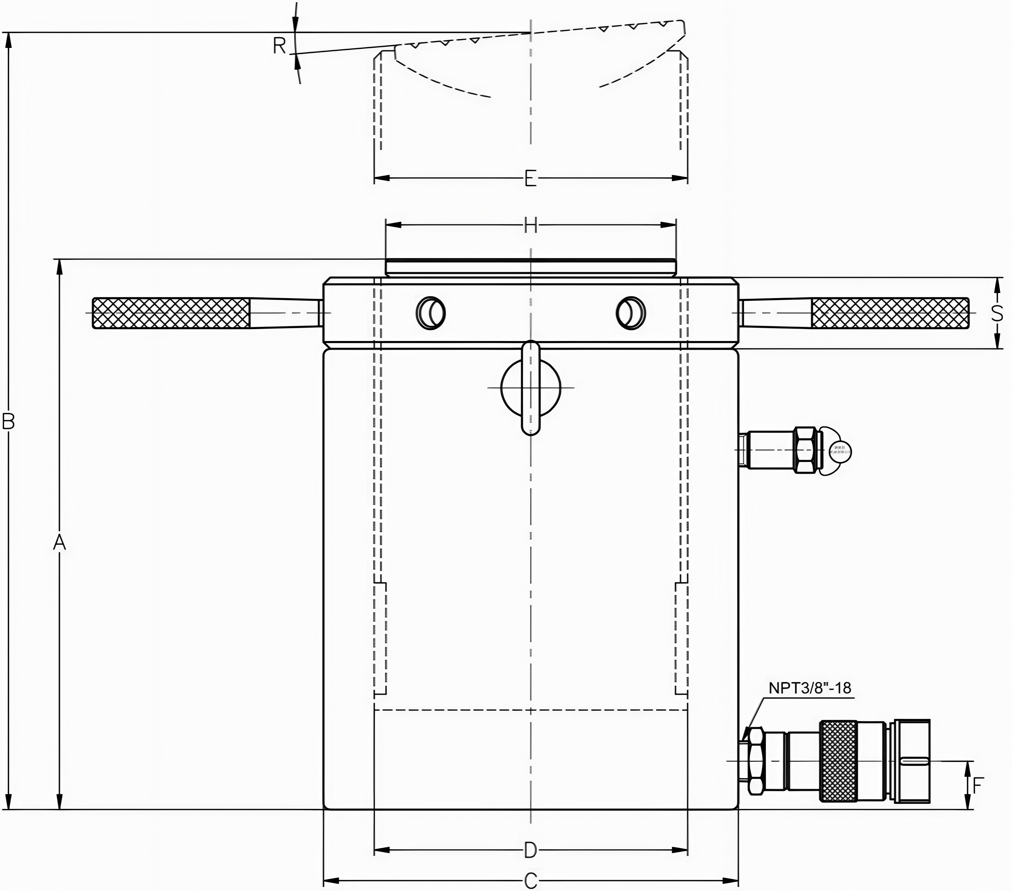CLL Series Hydraulic Cylinder Dimensions