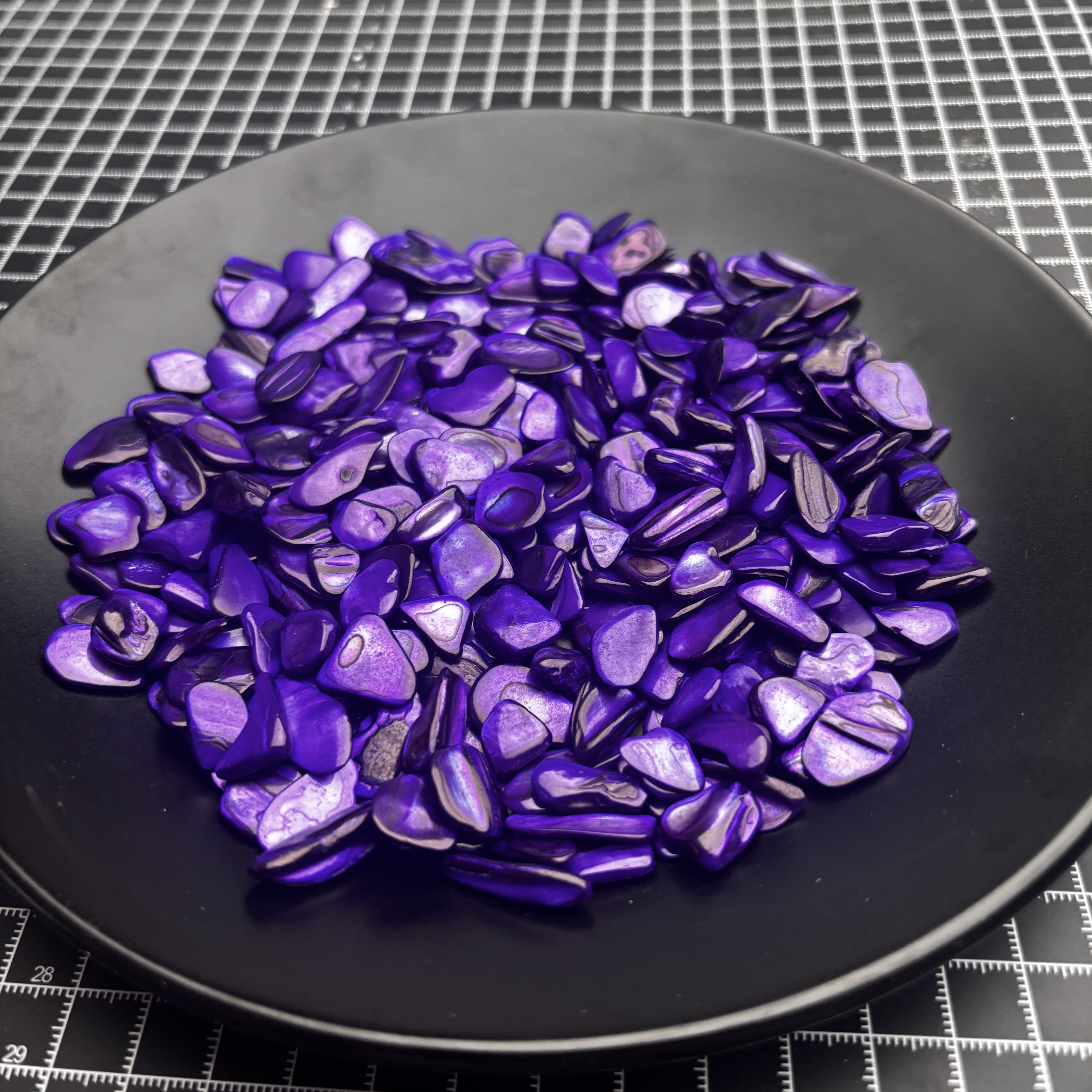 Taro Purple Shell Irregular Loose Beads (10-1 4mm)