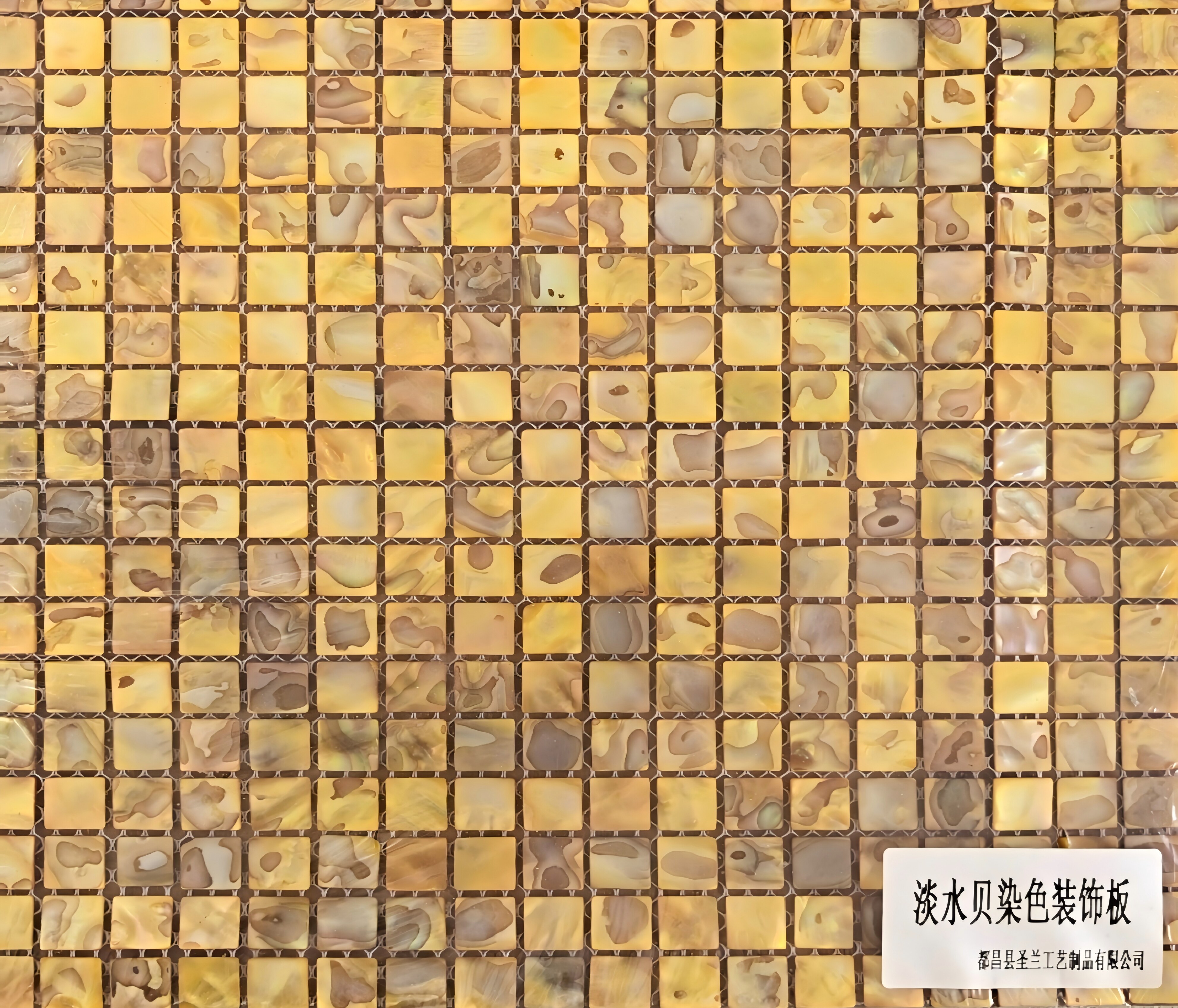 Gold Shell Mosaic Inlay Detail View 4
