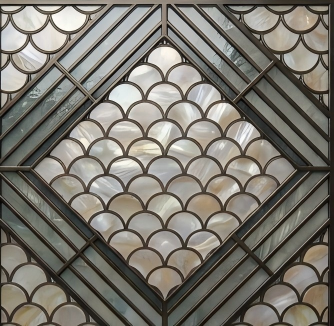 Fan-shaped Oil Pattern Webbing Detail View 4