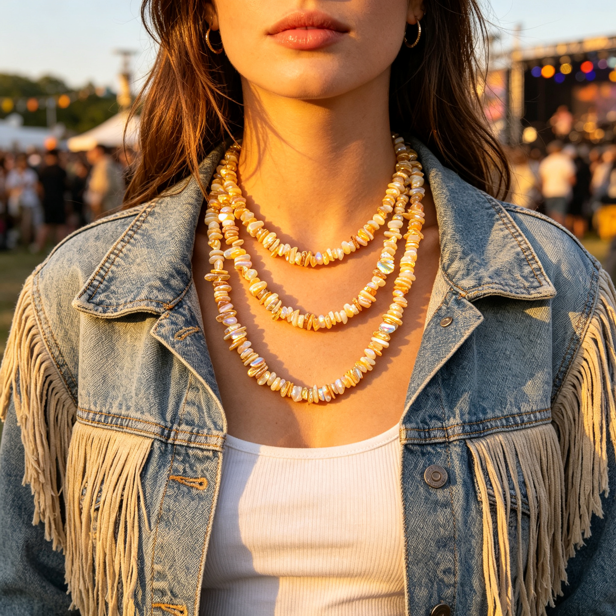 Original Mother-of-Pearl Stackable Necklace