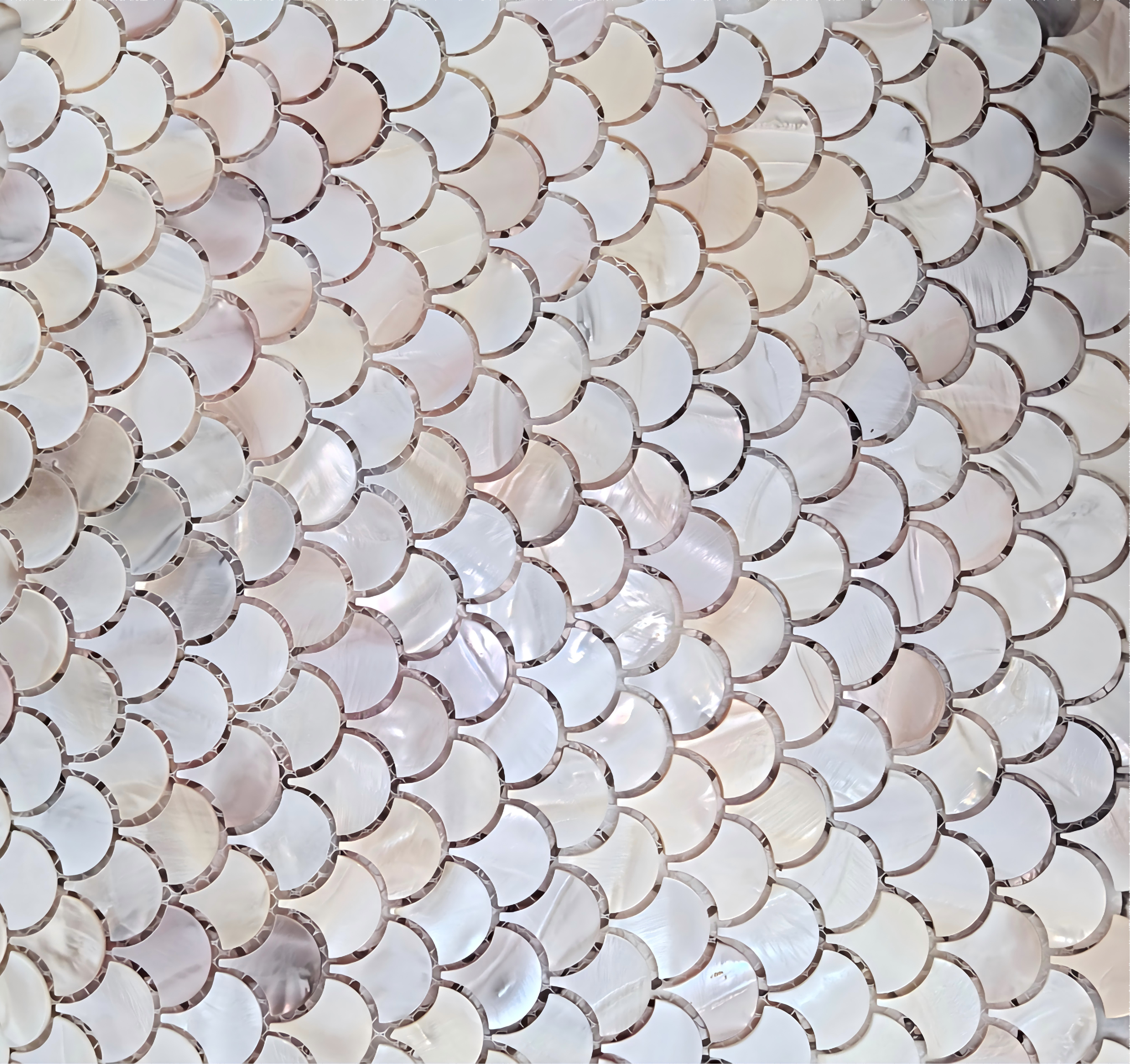 Fan-shaped natural color net patch – Detail view 2