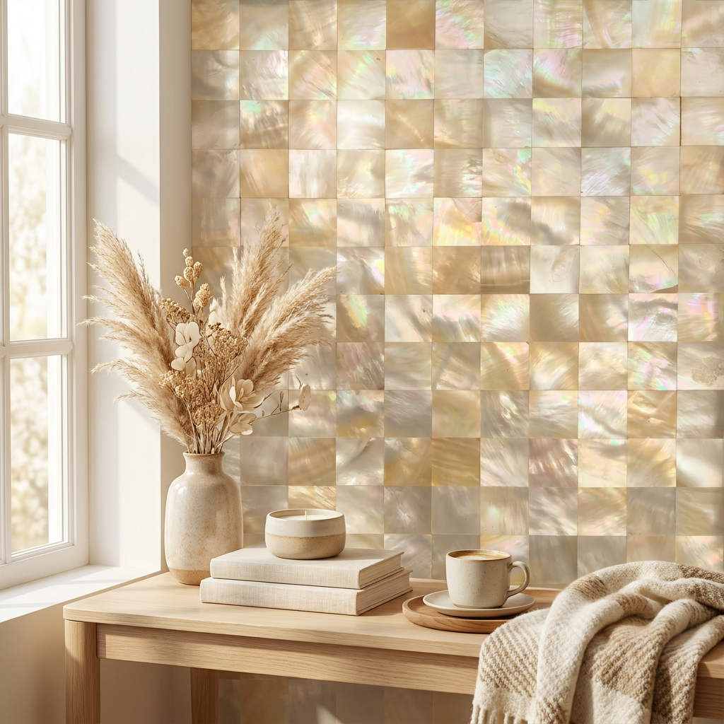 Soft Gold Shell Pattern Inlay