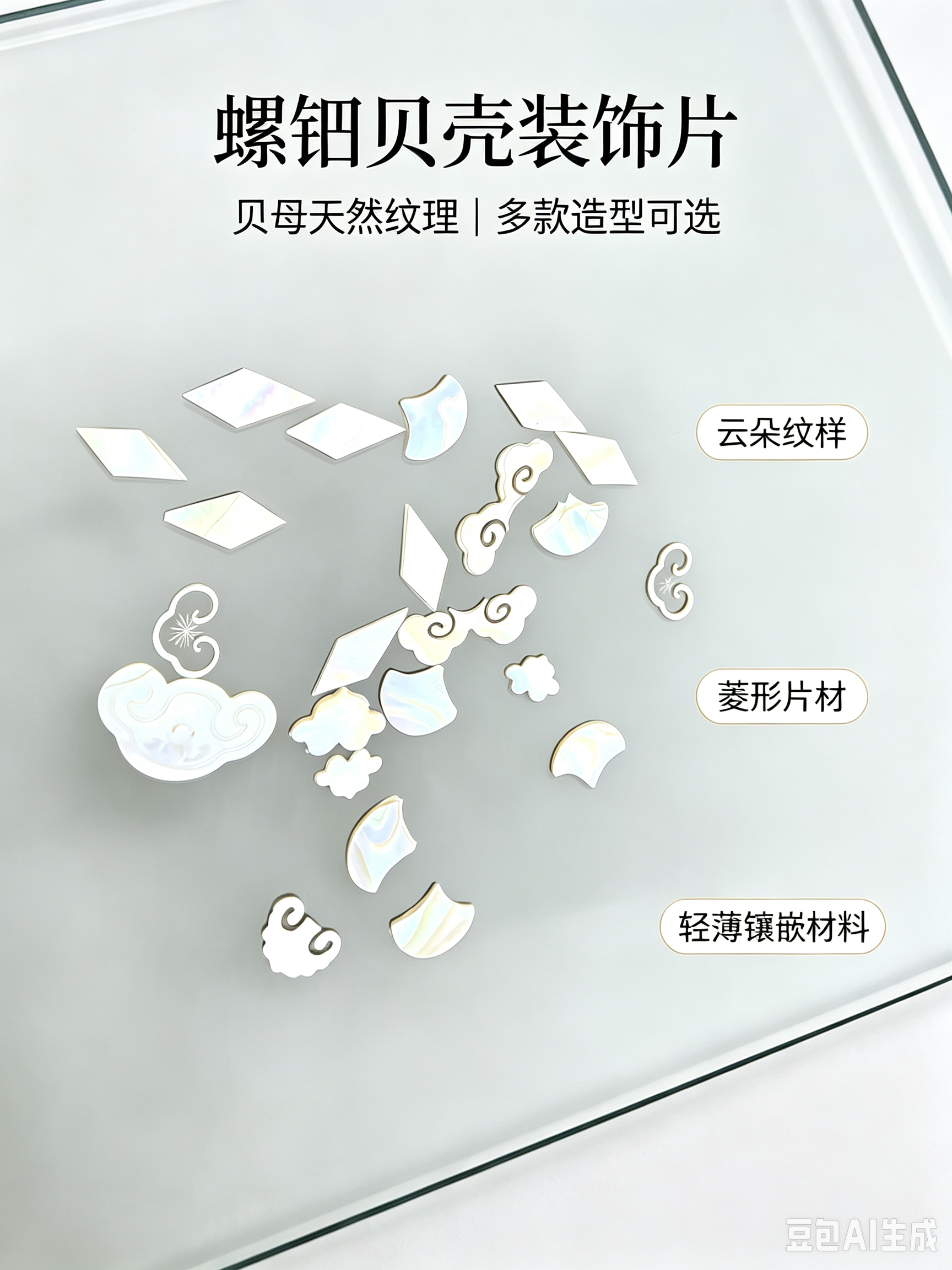 Nail Art Mother-of-Pearl Carving Details - 1