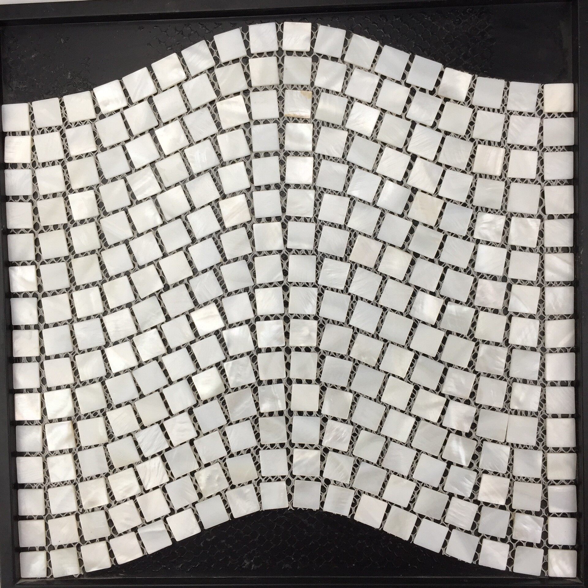Natural Freshwater Square Shell Mosaic - Detail View 1