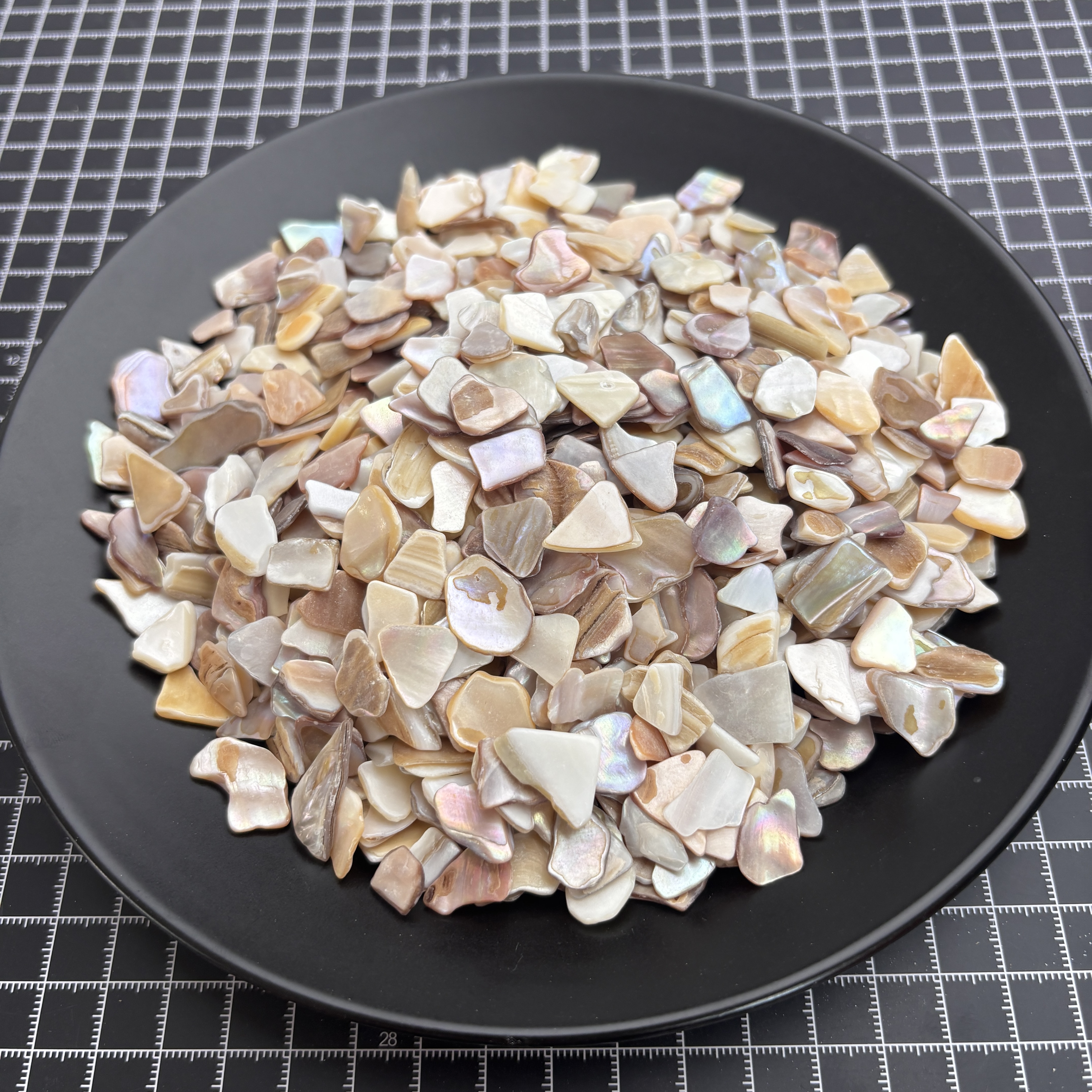 10-14mm Shell Granule Beveled Edge Polished Detail View 1