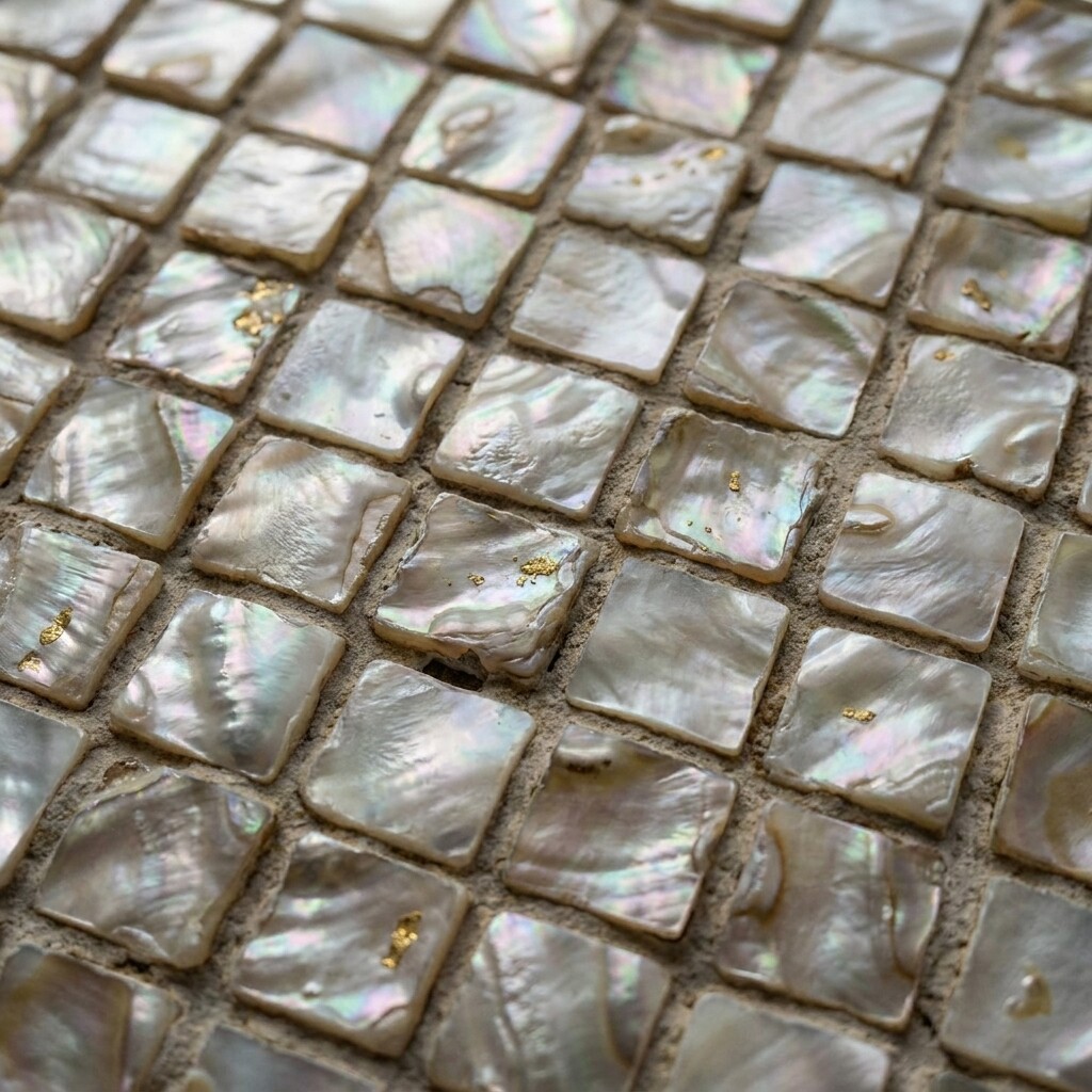 Oil Flower Shell Natural Shell Mosaic (Mother-of-Pearl Mosaic)