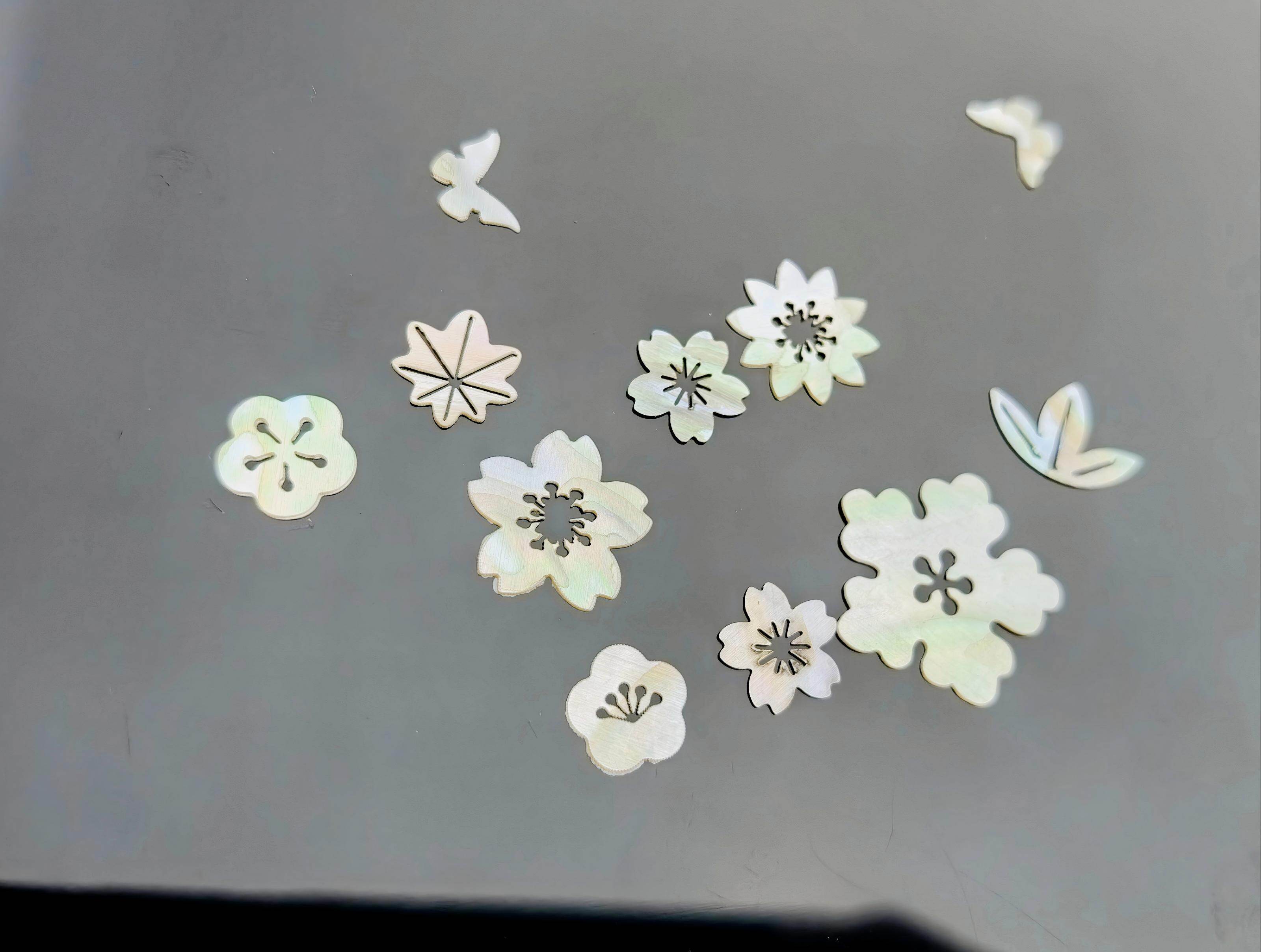 Nail Art Mother-of-Pearl Carving Details - 2