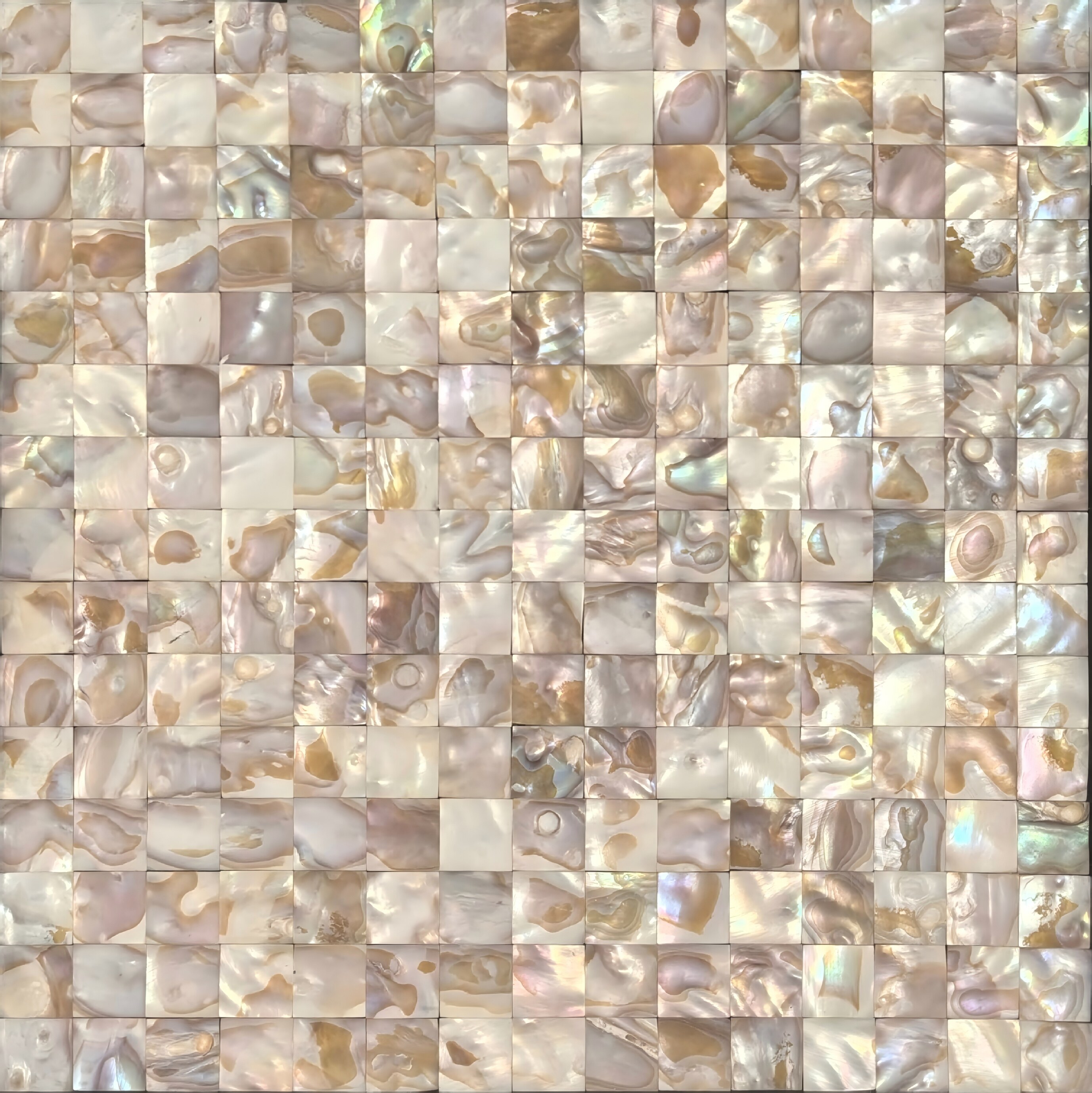 Natural Color Square Tiles – Close-Up Detail 1
