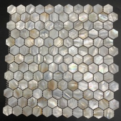 Hexagon Pure White Net Stitch – Detail View 1
