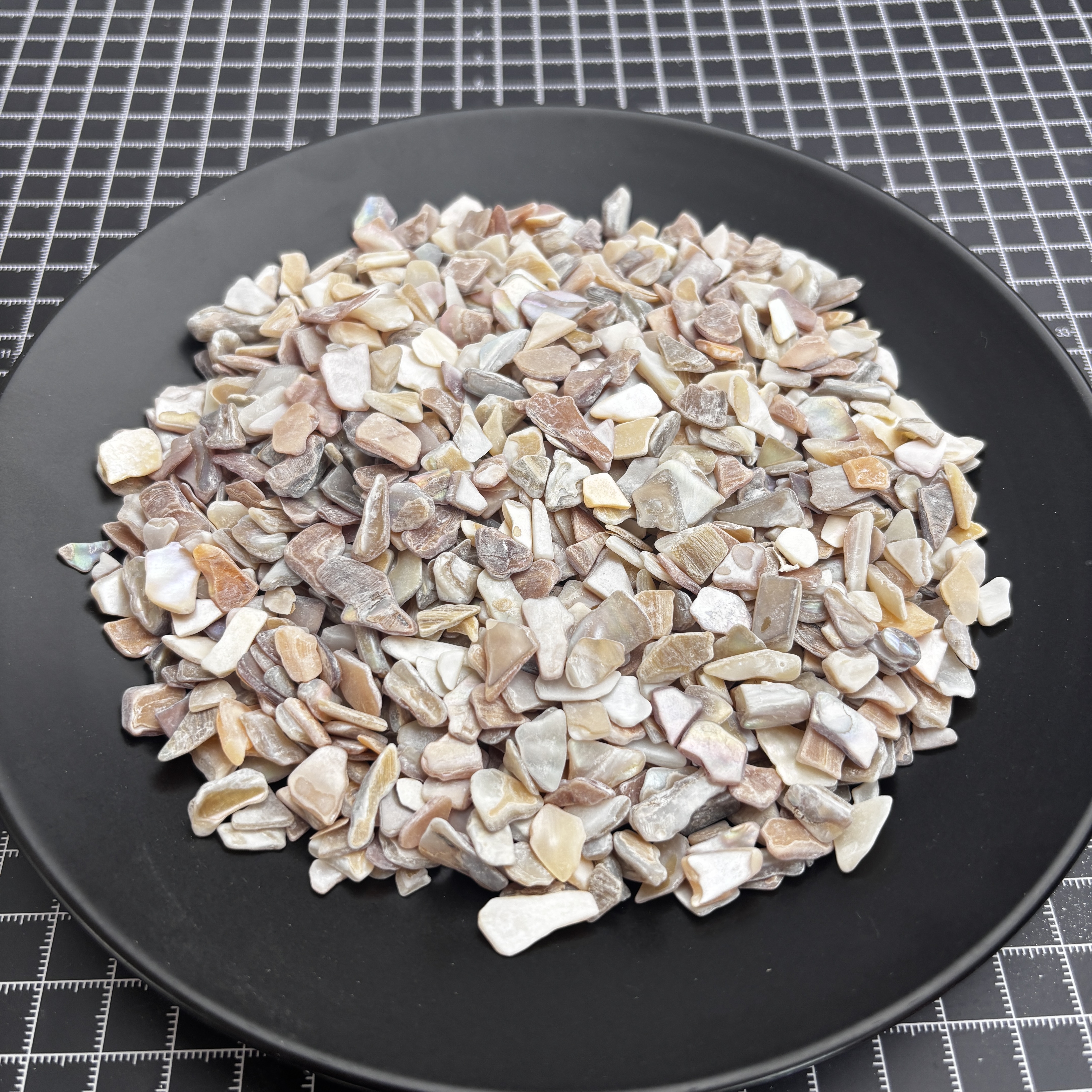 10-14mm Mother-of-Pearl Beads, Washed & Peeled - Detail View 1