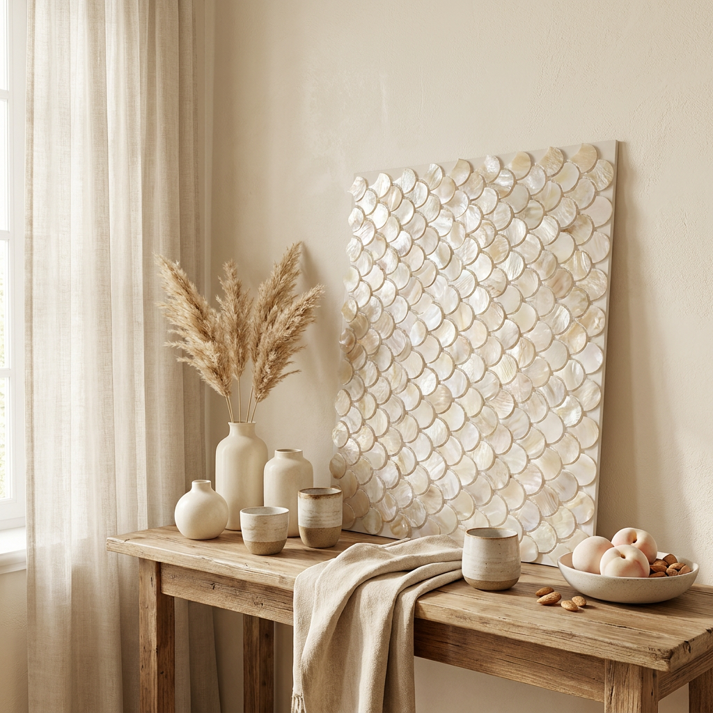 Fan-shaped natural color net patch