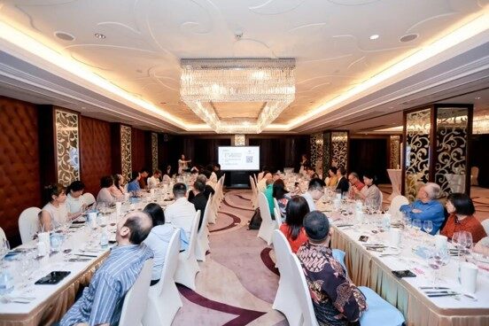 Full view of the tasting event venue