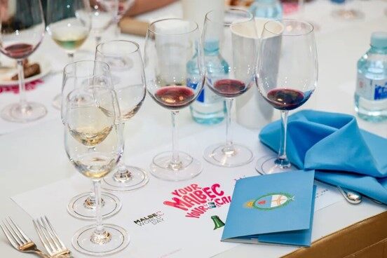Tasting Event Glassware Display