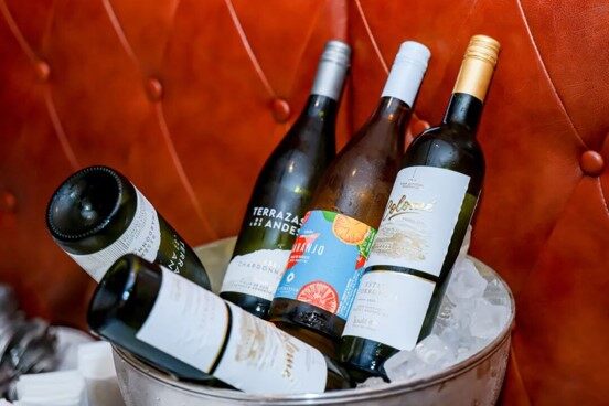 Argentine wine in an ice bucket