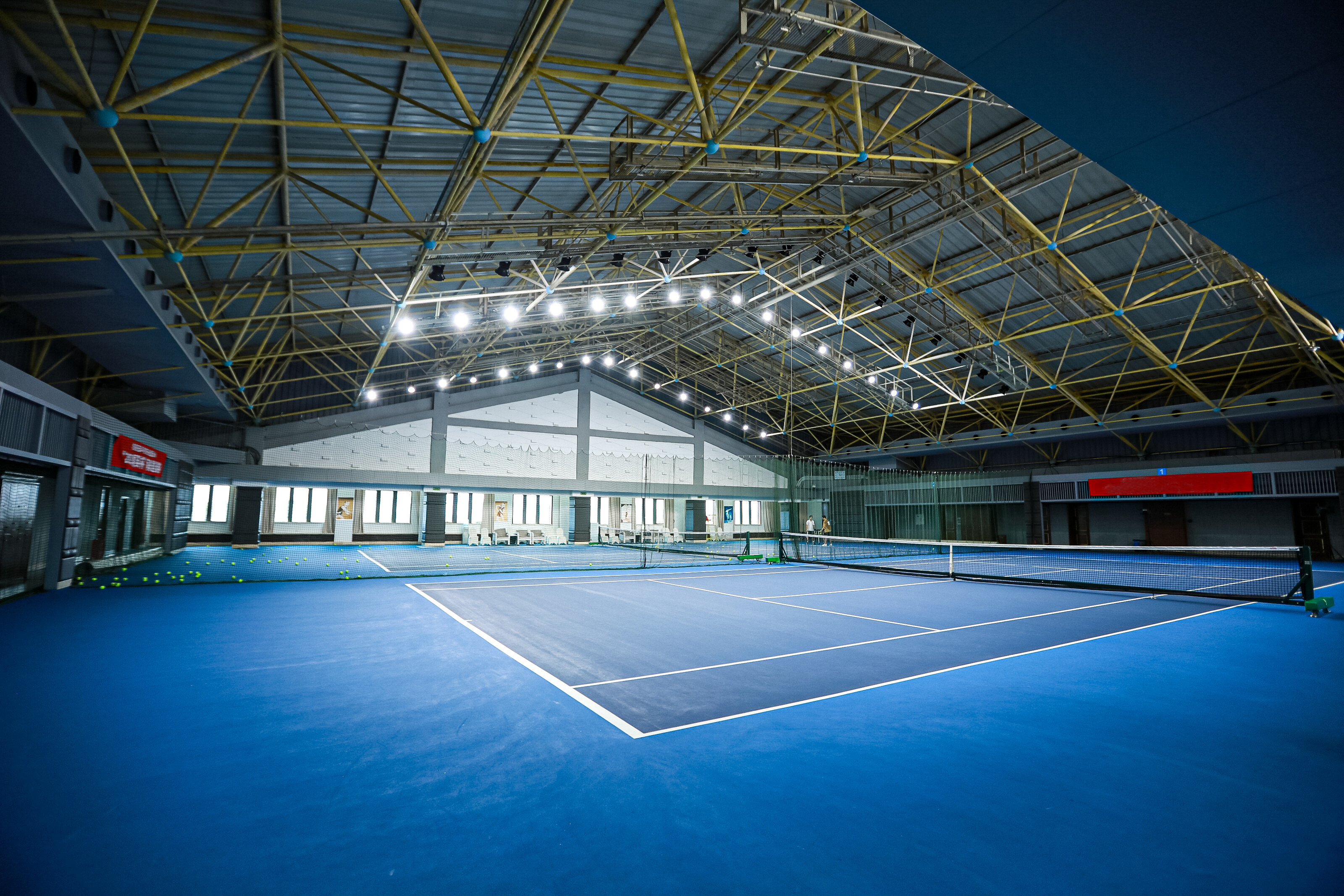 indoor tennis court