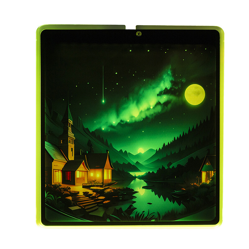 Aurora Night Village LED Mouse Pad