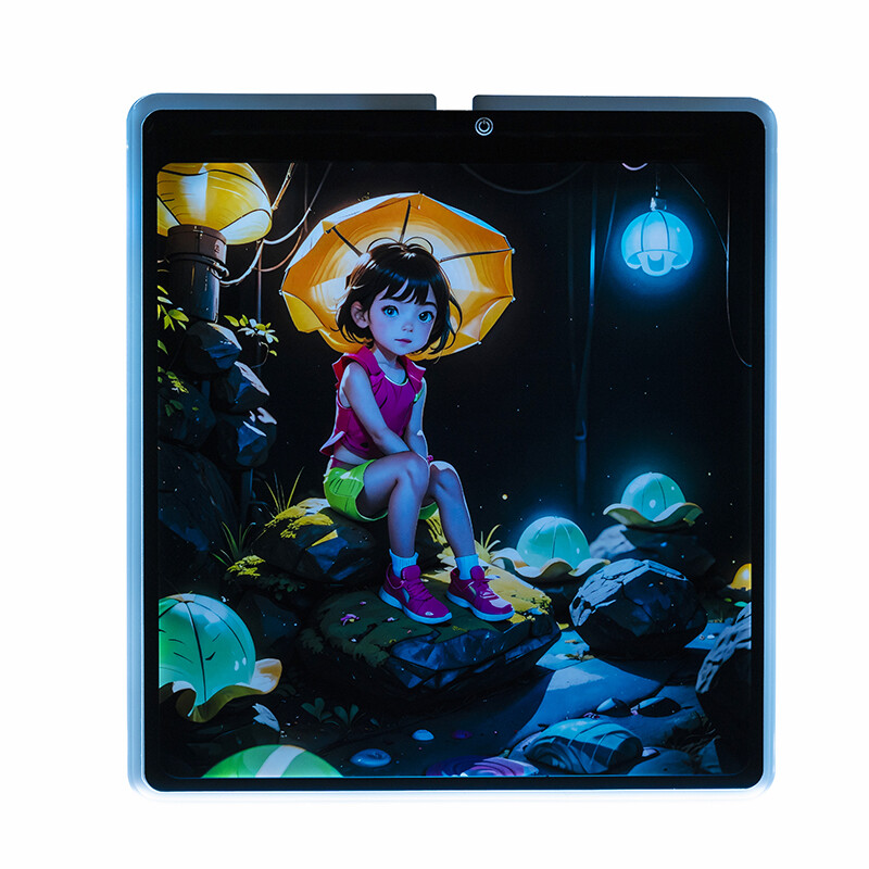 Rainy Night Girl LED Mouse Pad