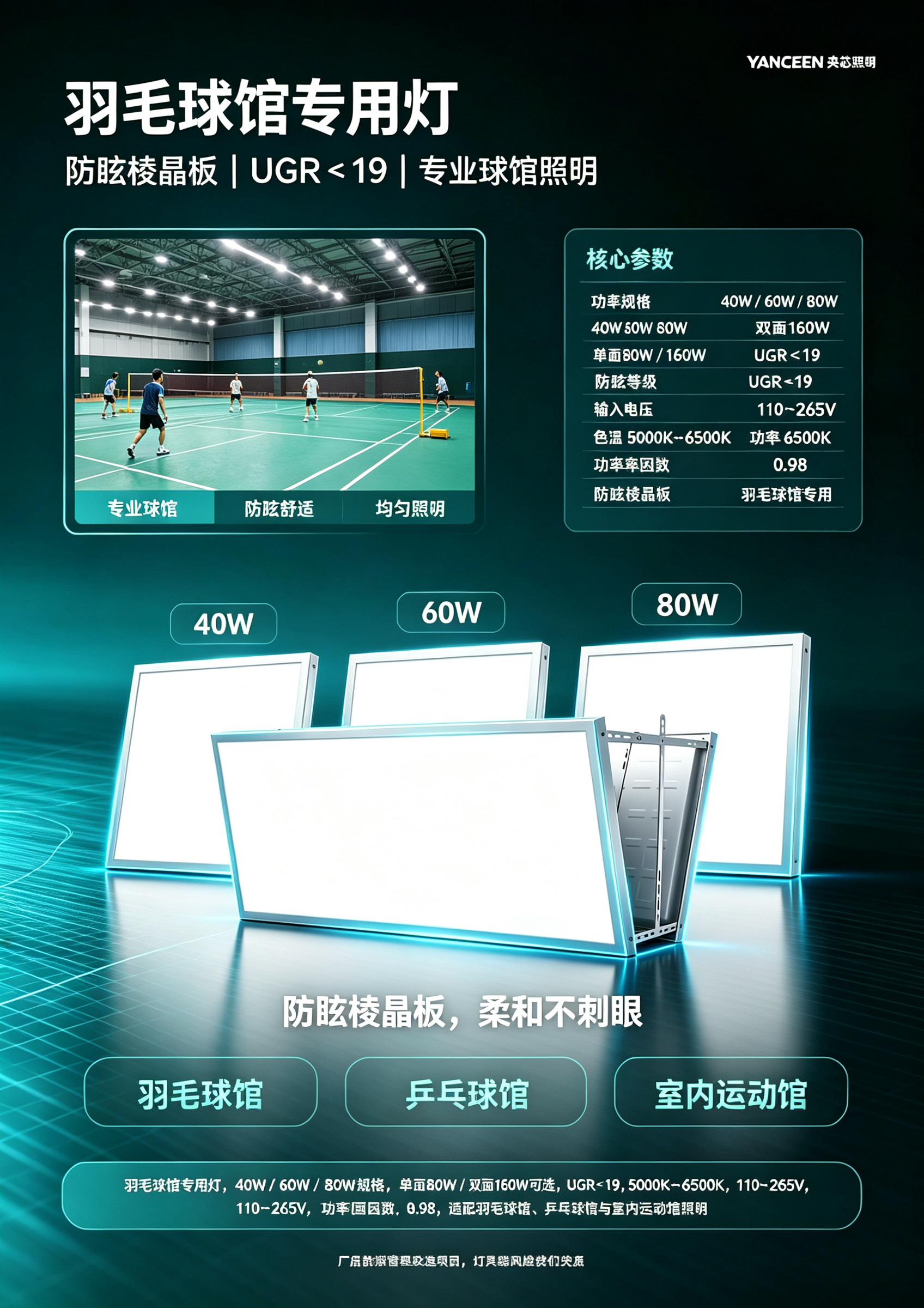 羽毛球馆专用灯