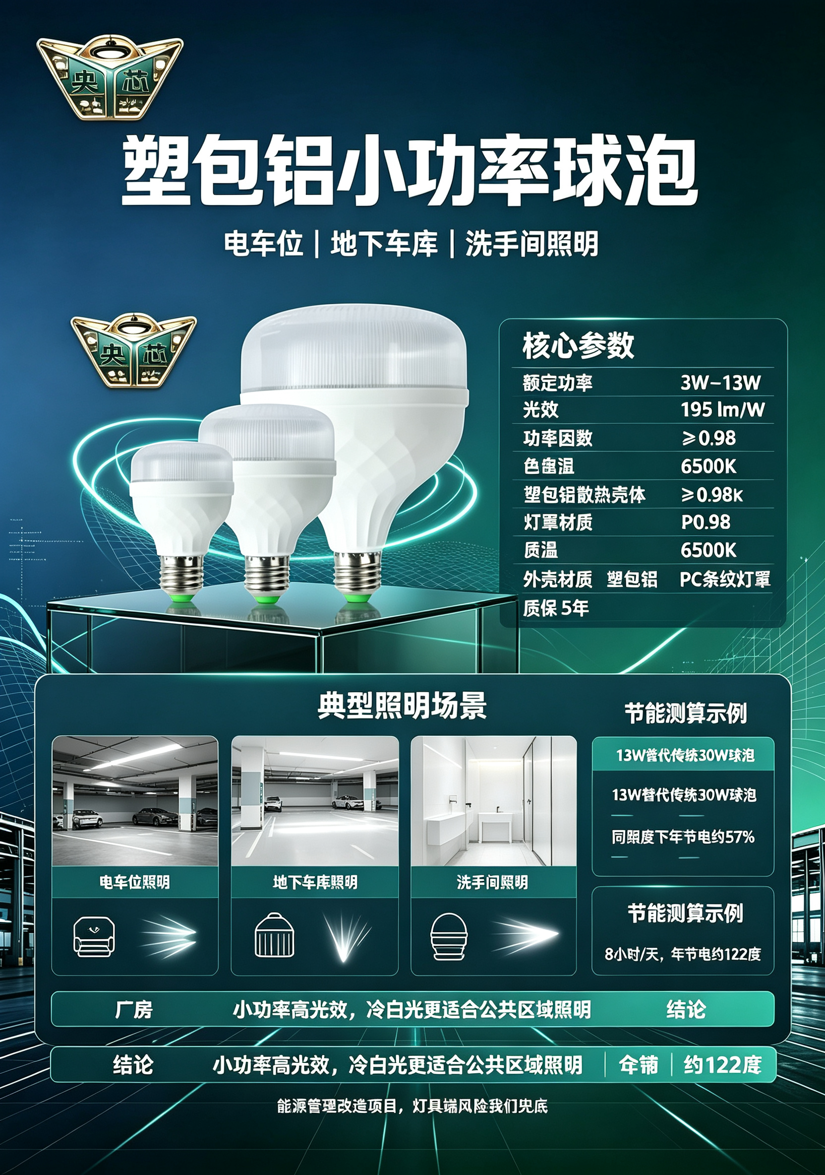 塑包铝小功率球泡