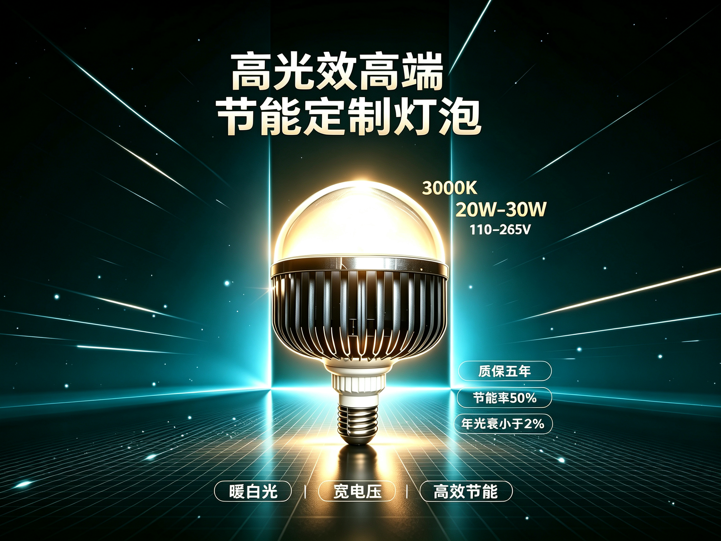 高光效高端节能定制灯泡