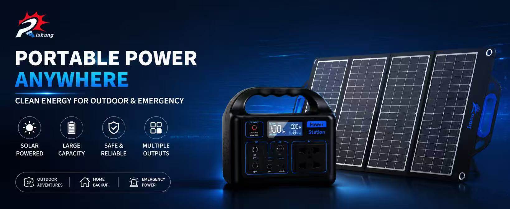 Portable Power Anywhere - Clean Energy for Outdoor & Emergency
