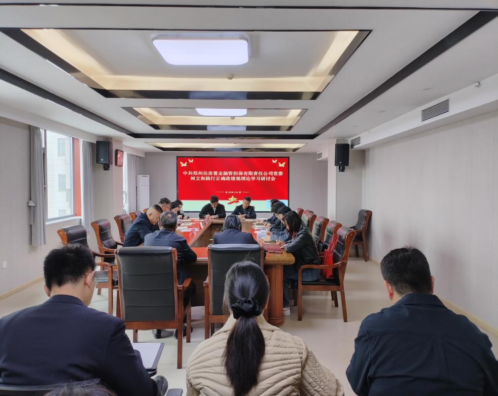 以正确政绩观引领担当作为奋力谱写担保事业高质量发展新篇章