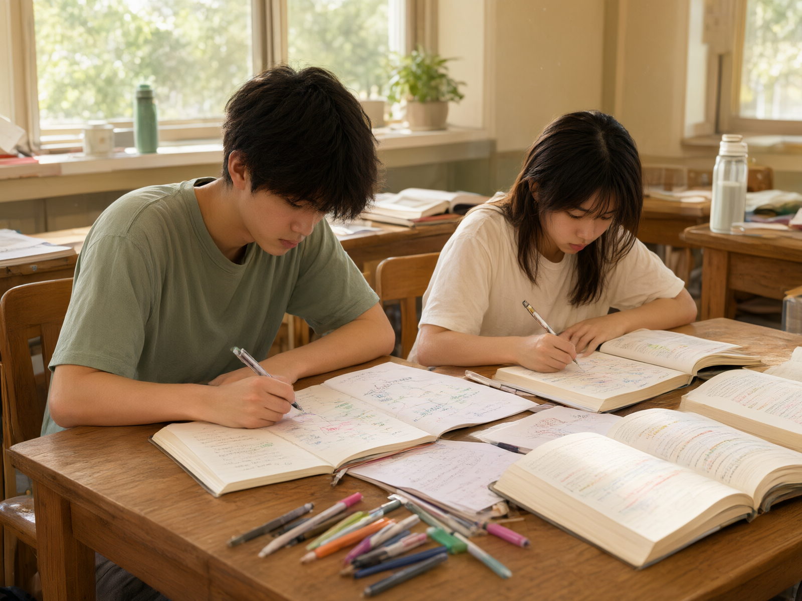 暑期学习诊断，学生整理知识图谱