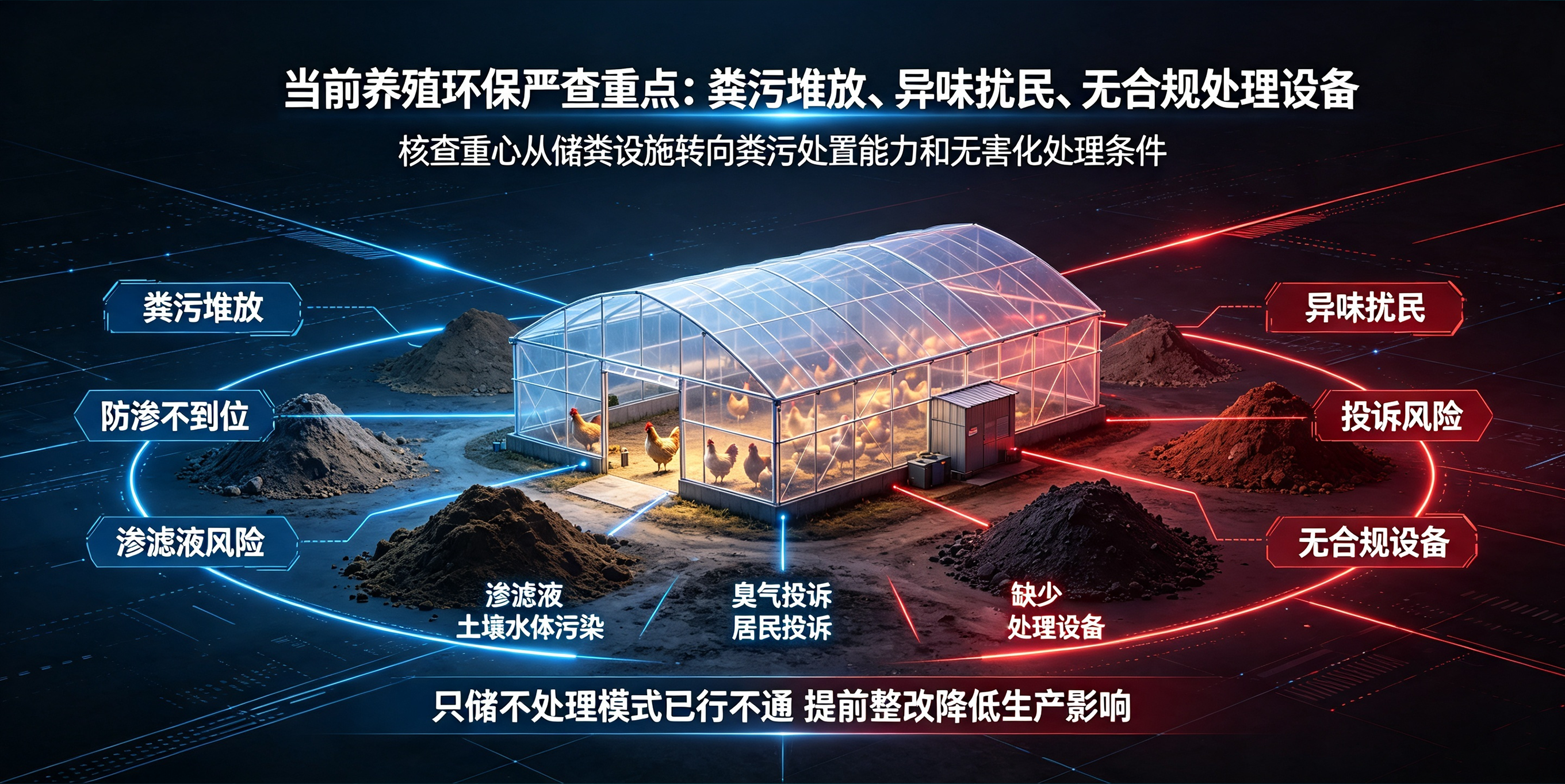 2026 养殖环保严查！鸡粪乱堆一律整改，闪蒸烘干才是正规出路