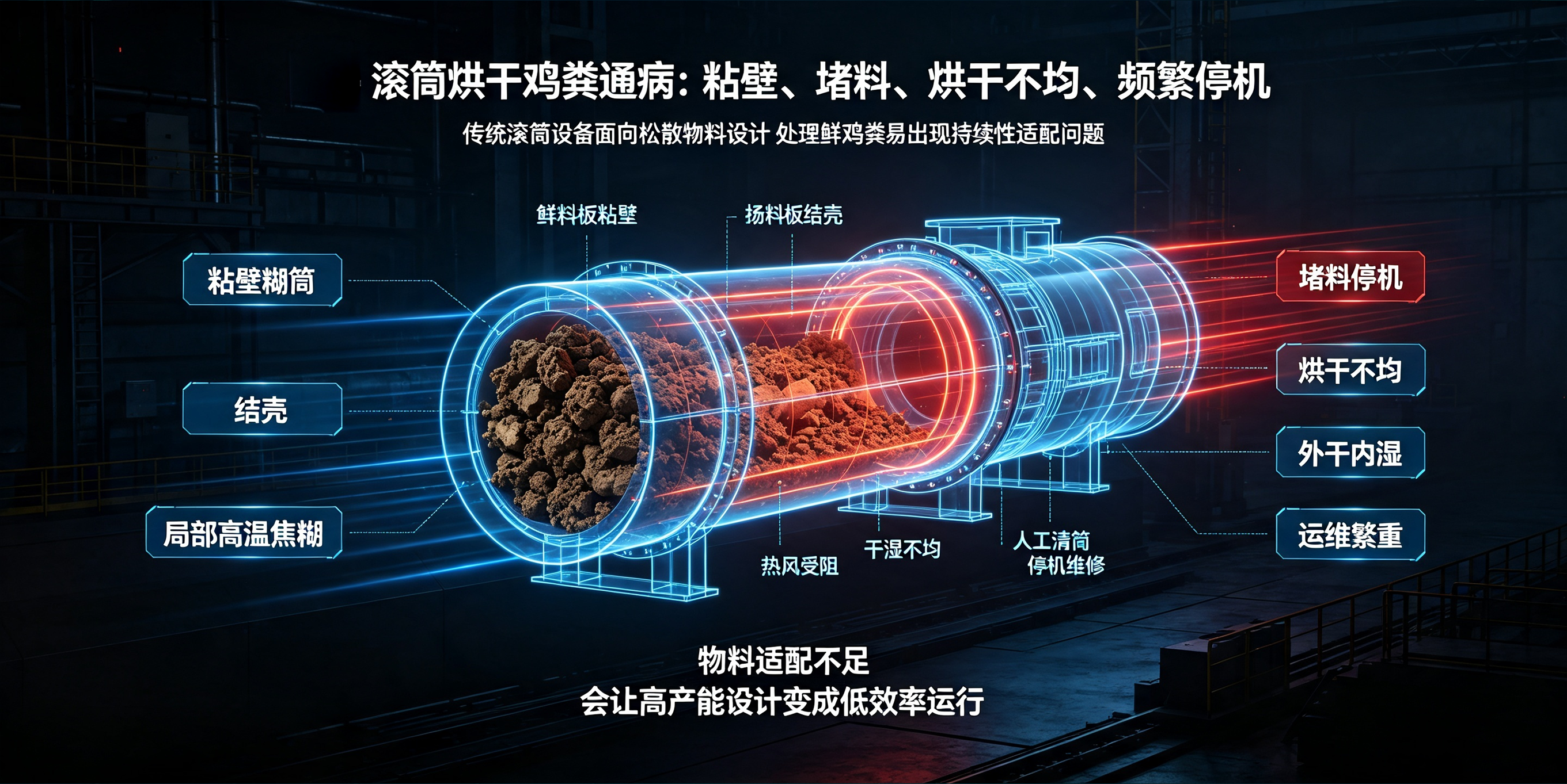 为什么鸡粪专用烘干，优先选卧式闪蒸而非滚筒？行业真相公开